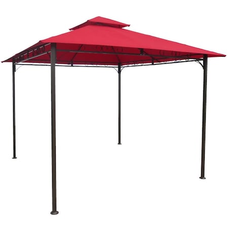 International Caravan Square Vented Canopy Gazebo, Ruby Red YF-3136B-RR